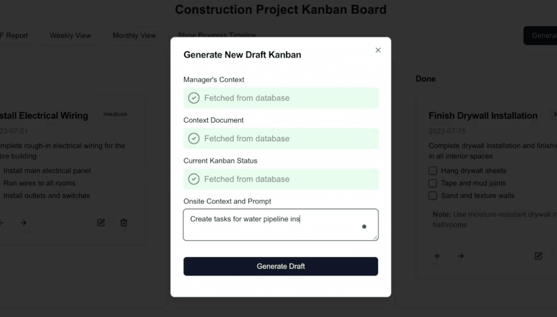 AI Task Generation Prompt